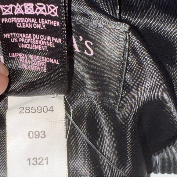 Victoria's Secret Genuine Leather Black Jacket with Gold Details - Picture 17 of 17